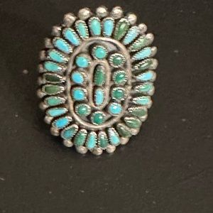 Turquoise sterling silver ring